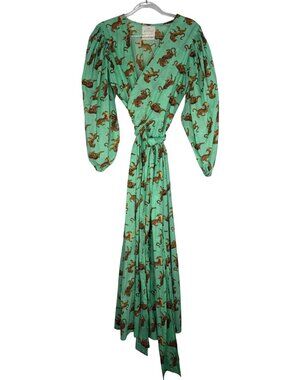 Guadalupe Designs Monica Tiger Dress in Green Size Small
